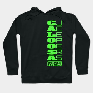 Lime Green Vertical Logo Hoodie